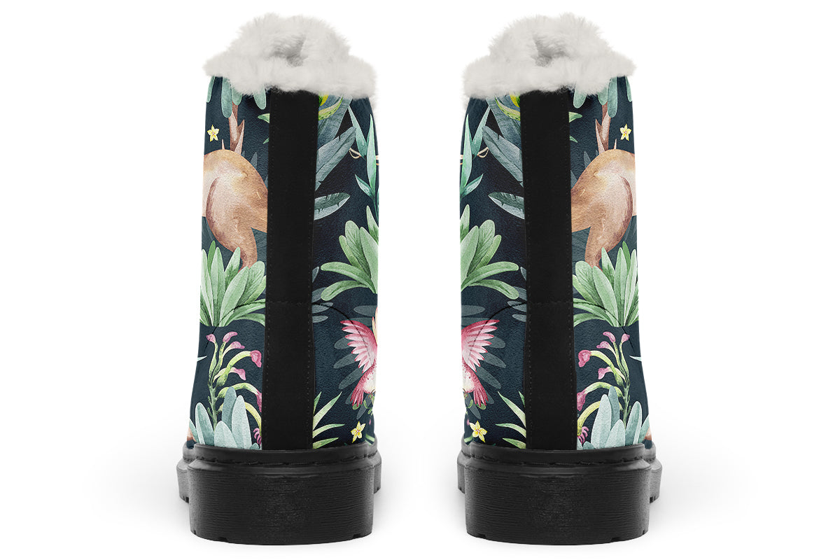 Wonderful Wildlife Faux Fur Boots