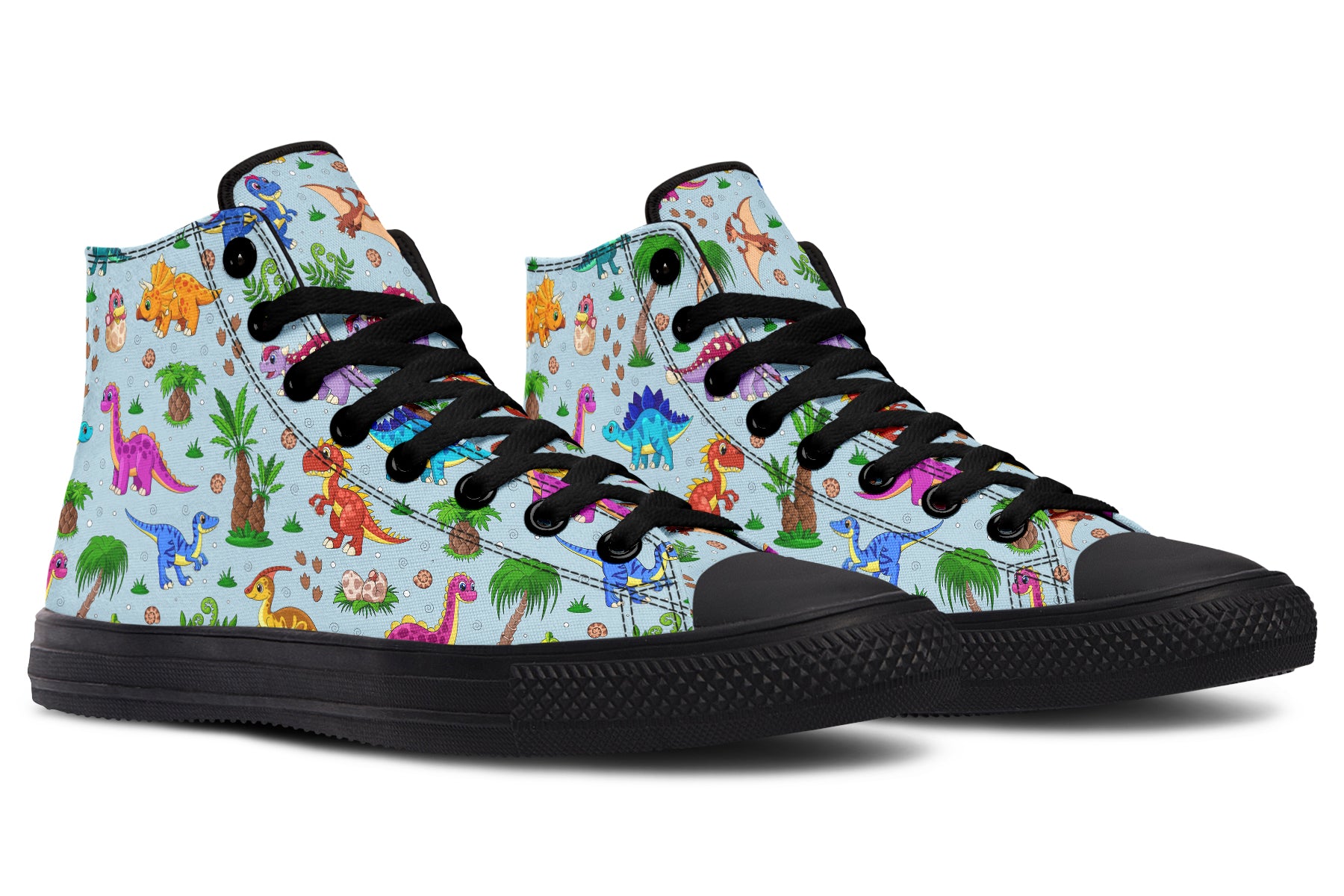 Blue Baby Dinos High Tops - Offbeat Sweetie