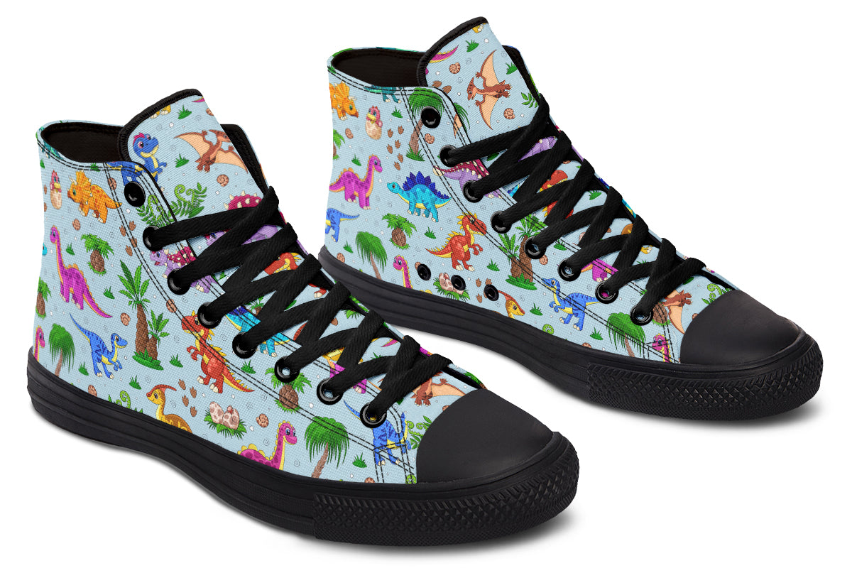 Blue Baby Dinos High Tops - Offbeat Sweetie