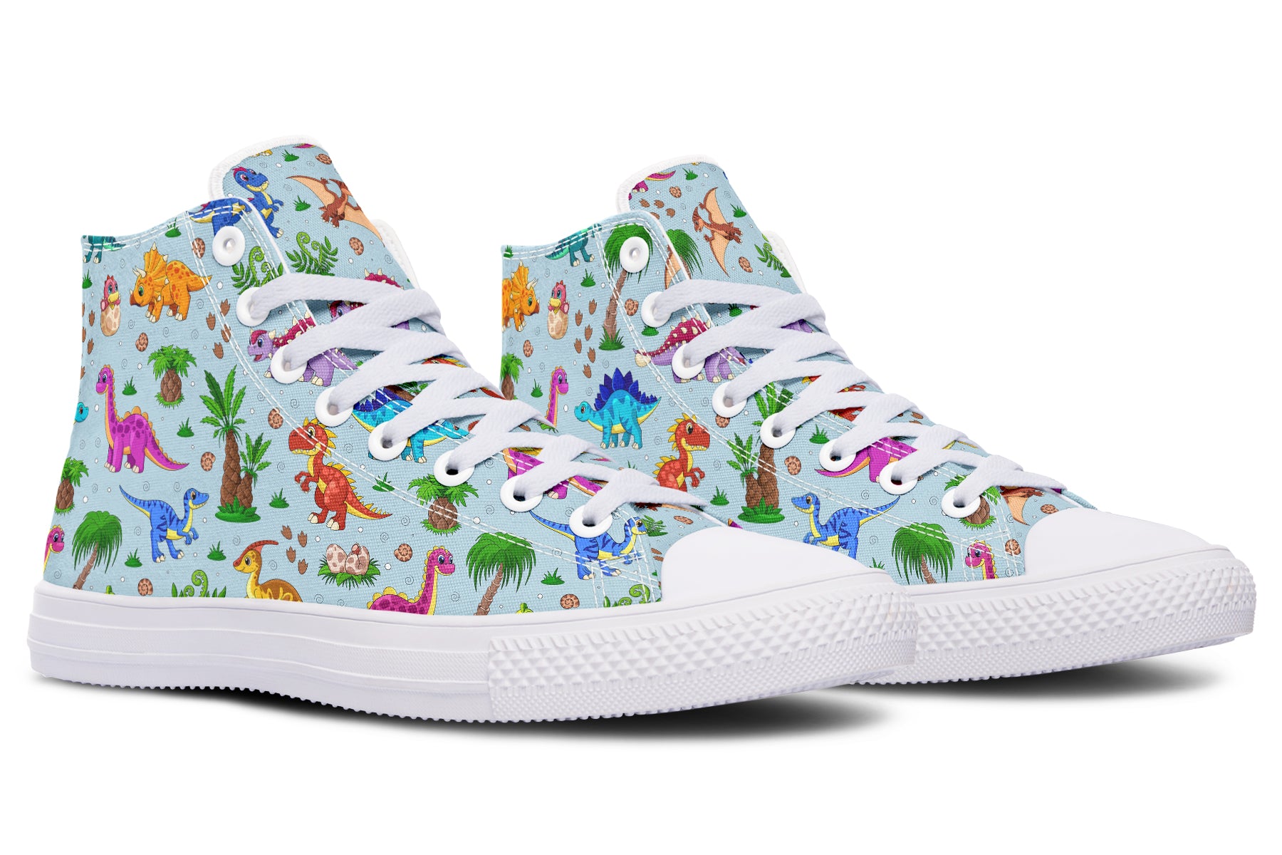 Blue Baby Dinos High Tops - Offbeat Sweetie