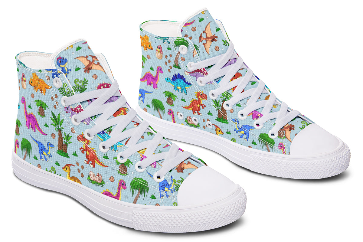 Blue Baby Dinos High Tops - Offbeat Sweetie