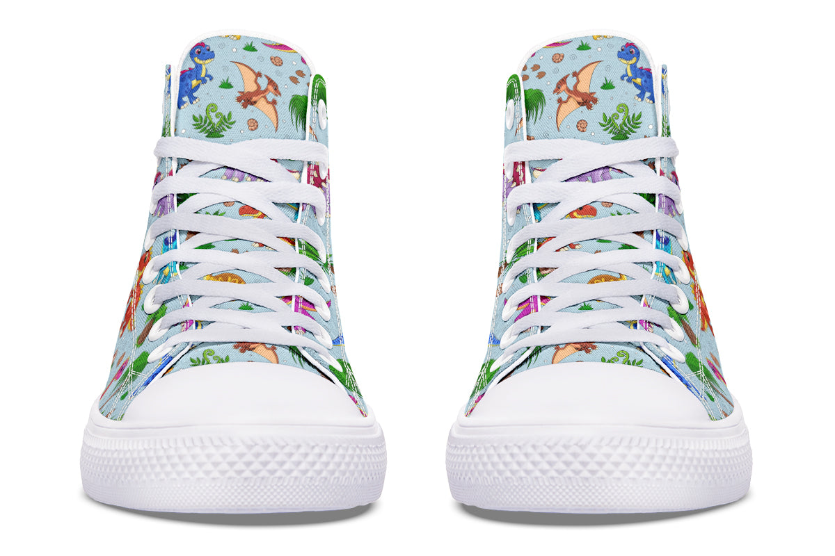 Blue Baby Dinos High Tops - Offbeat Sweetie