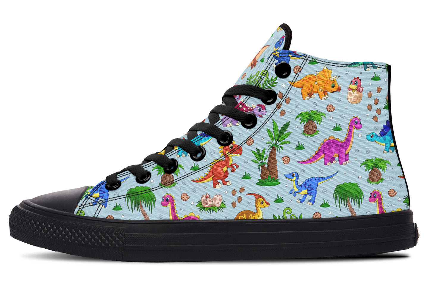 Blue Baby Dinos High Tops - Offbeat Sweetie