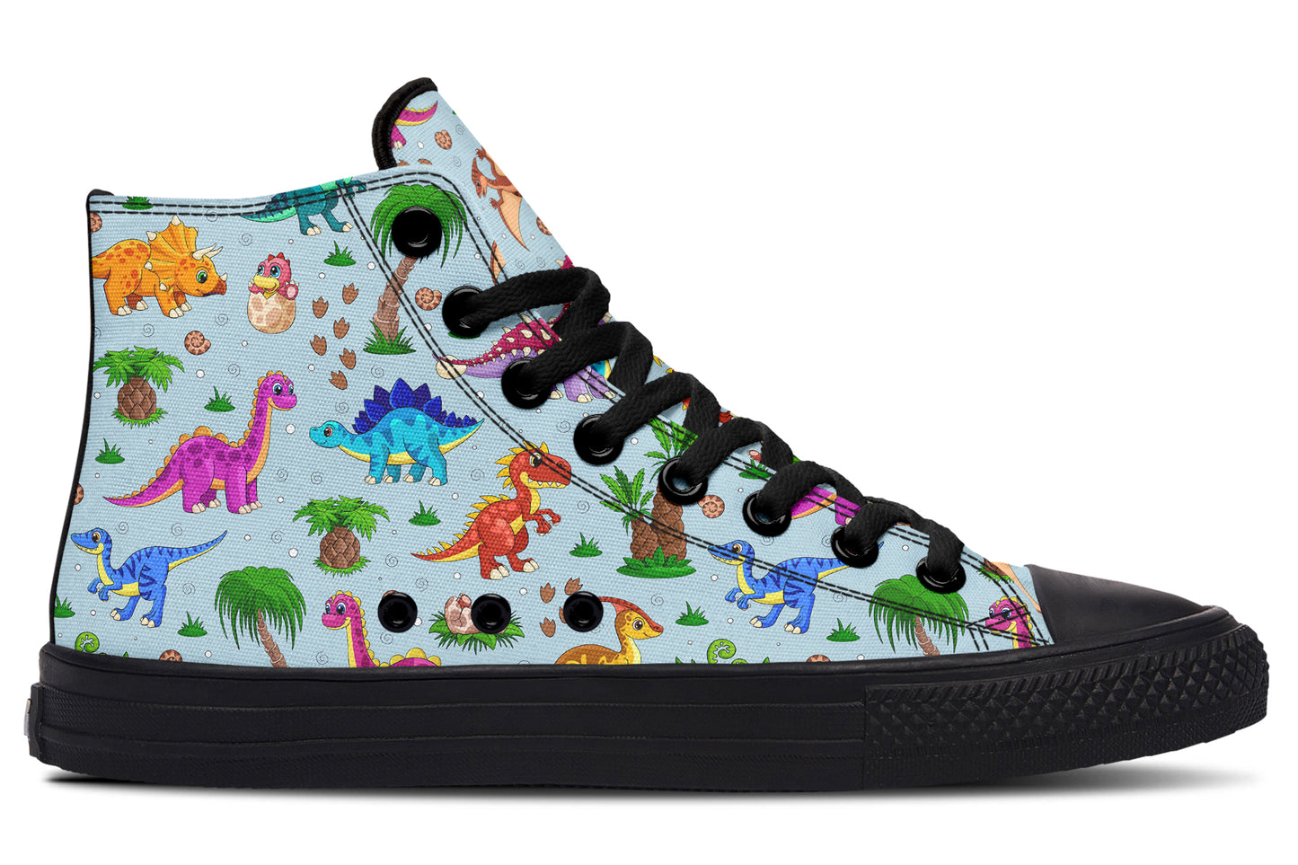 Blue Baby Dinos High Tops - Offbeat Sweetie