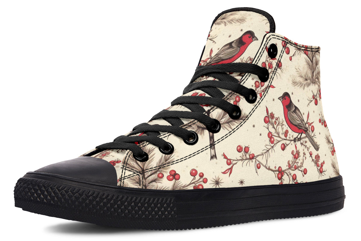 Christmas Birds High Tops