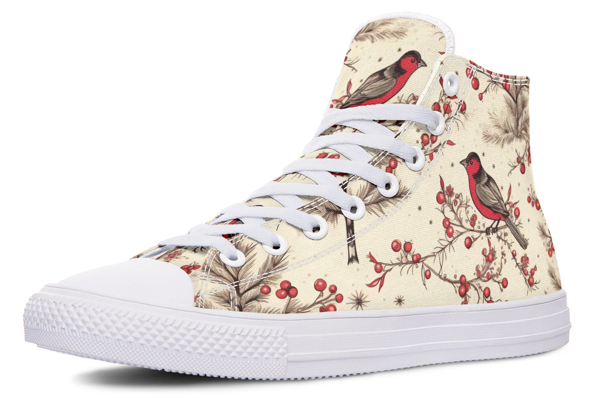 Christmas Birds High Tops