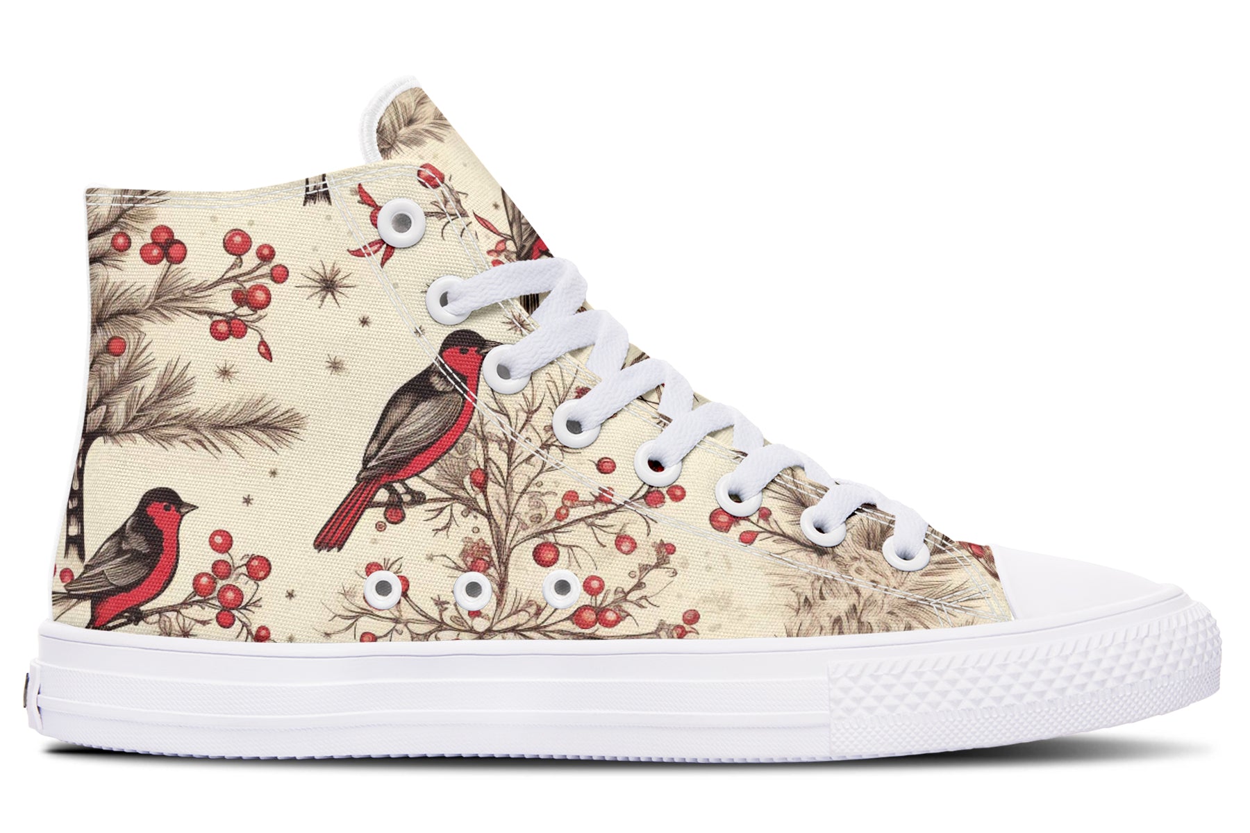 Christmas Birds High Tops