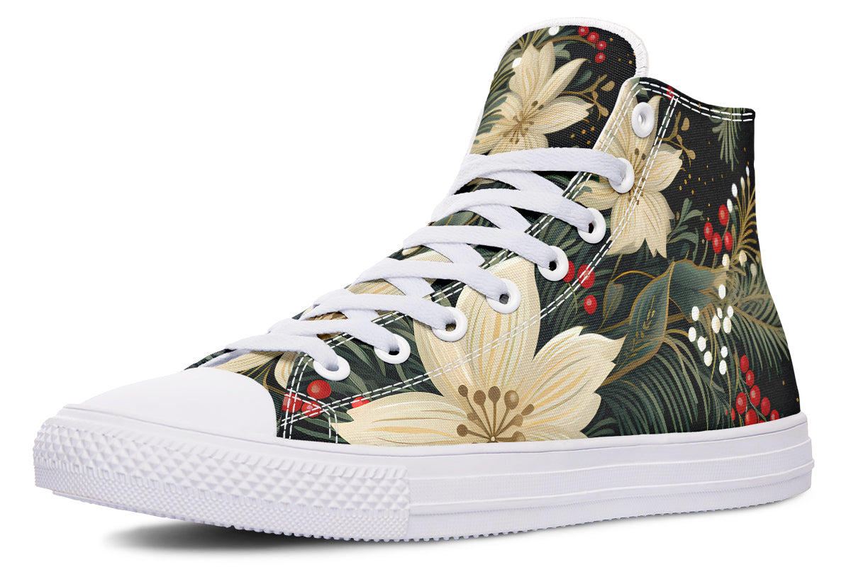 Christmas Flora High Tops