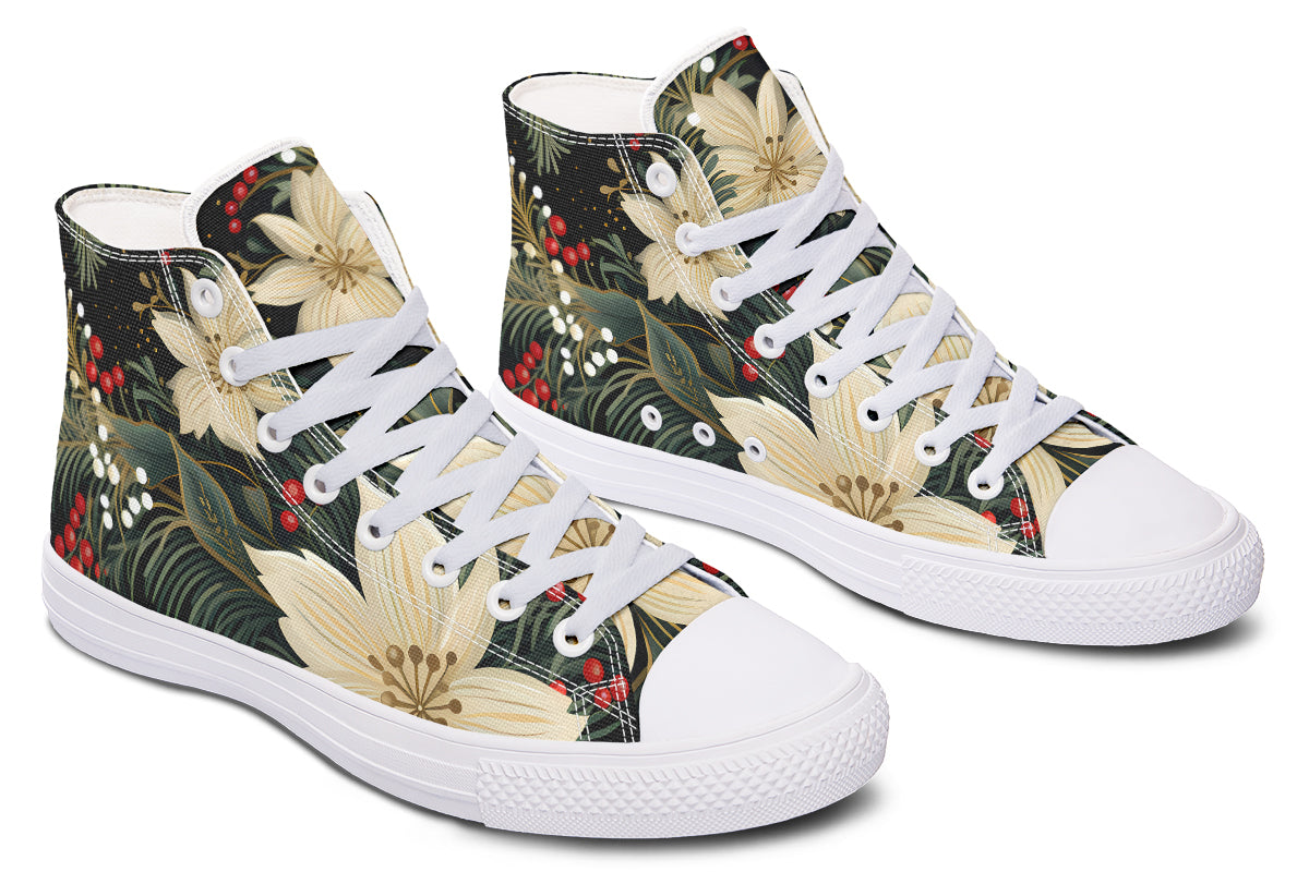 Christmas Flora High Tops