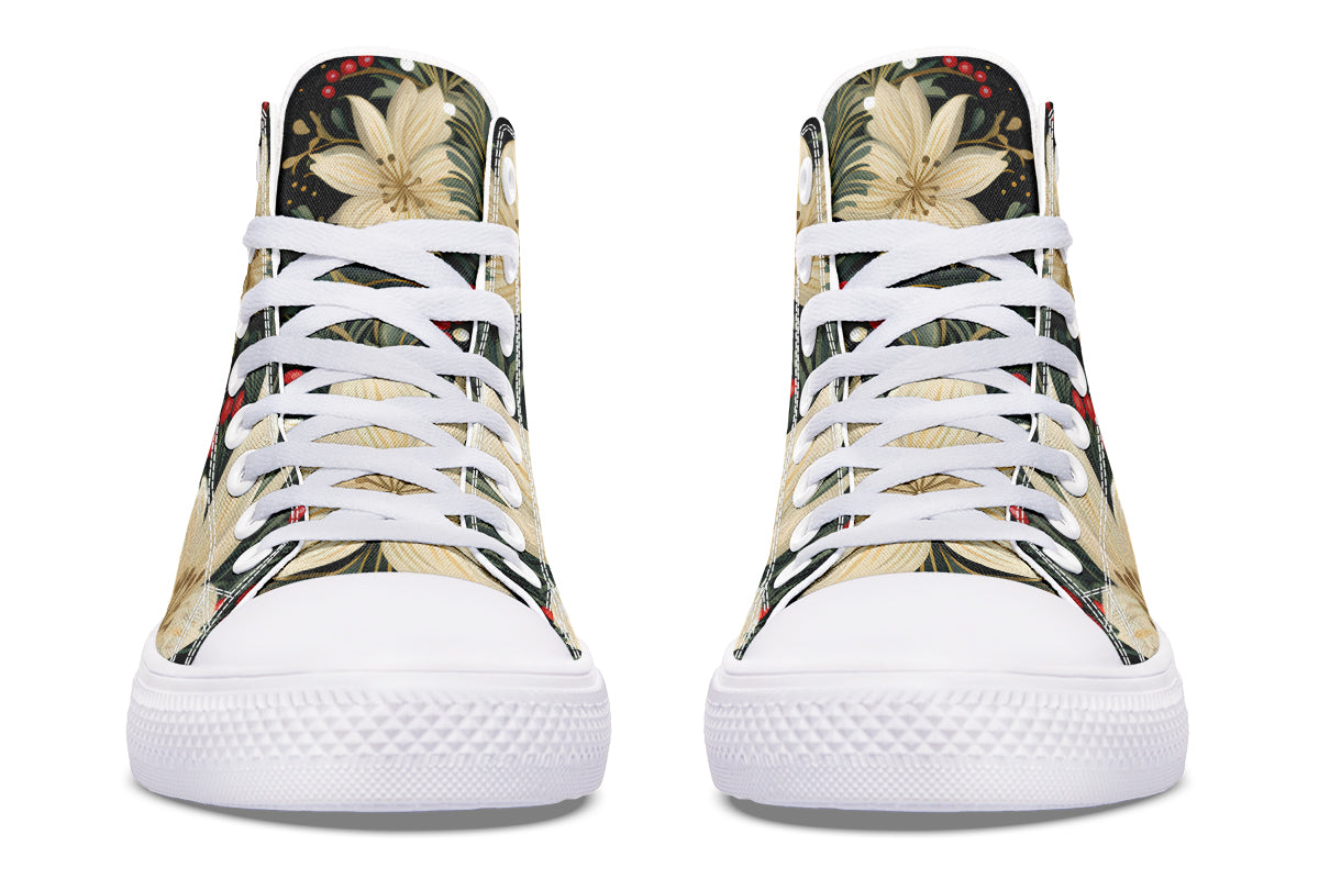 Christmas Flora High Tops