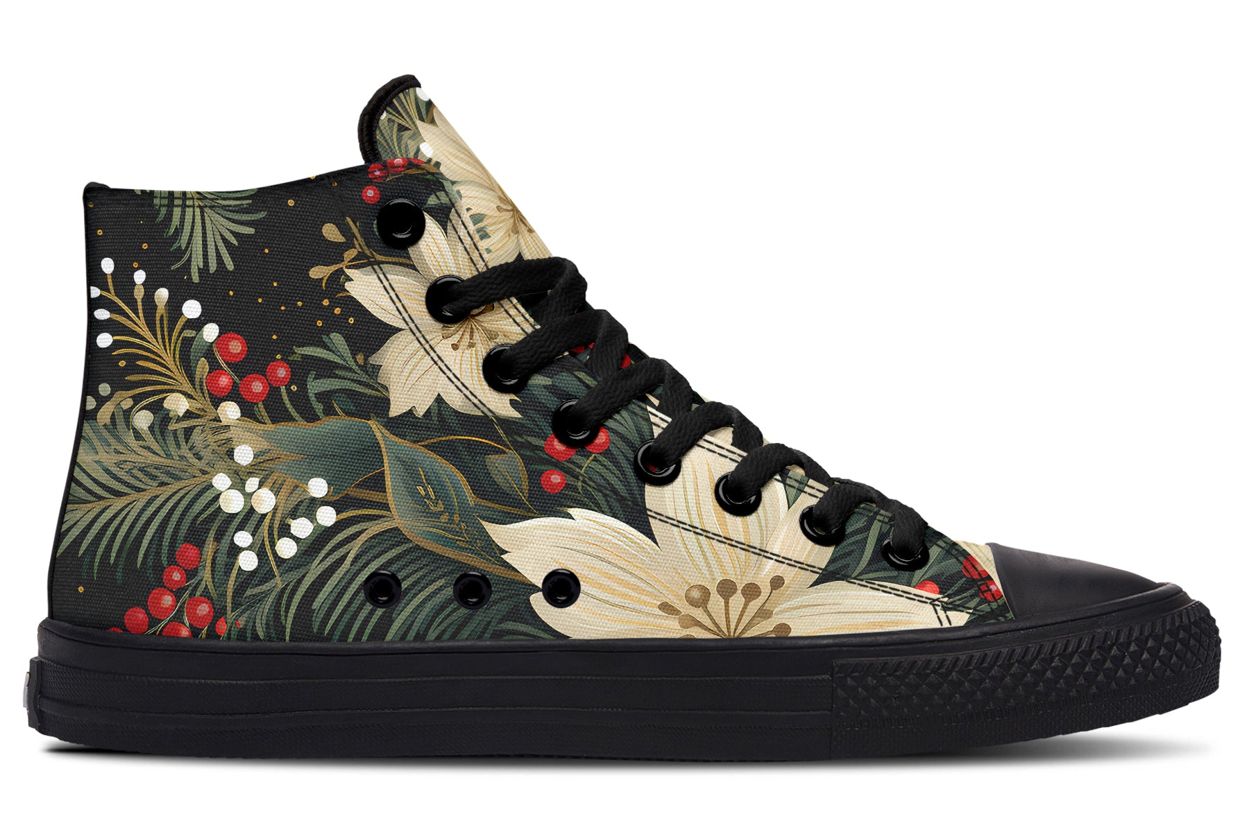 Christmas Flora High Tops