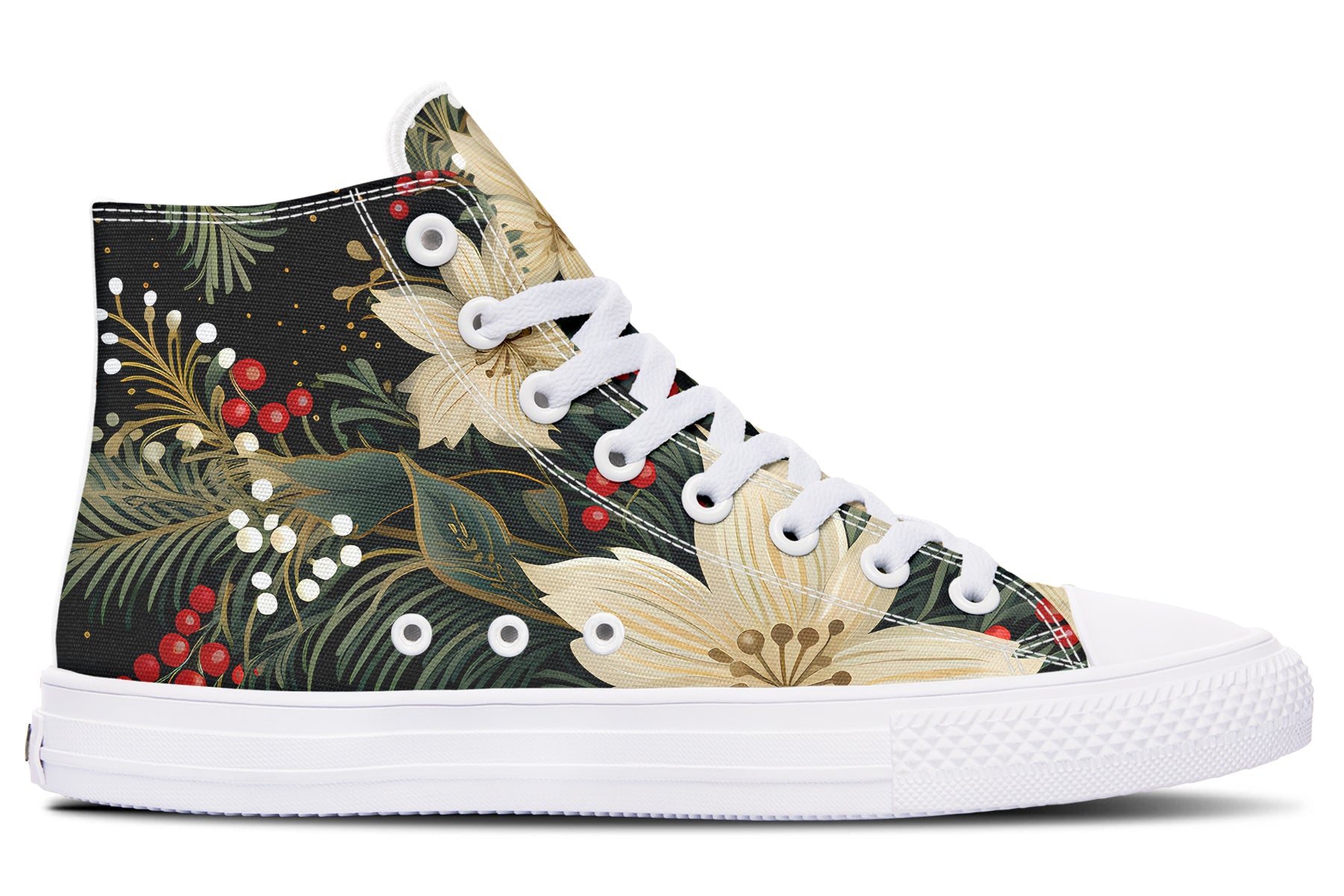 Christmas Flora High Tops