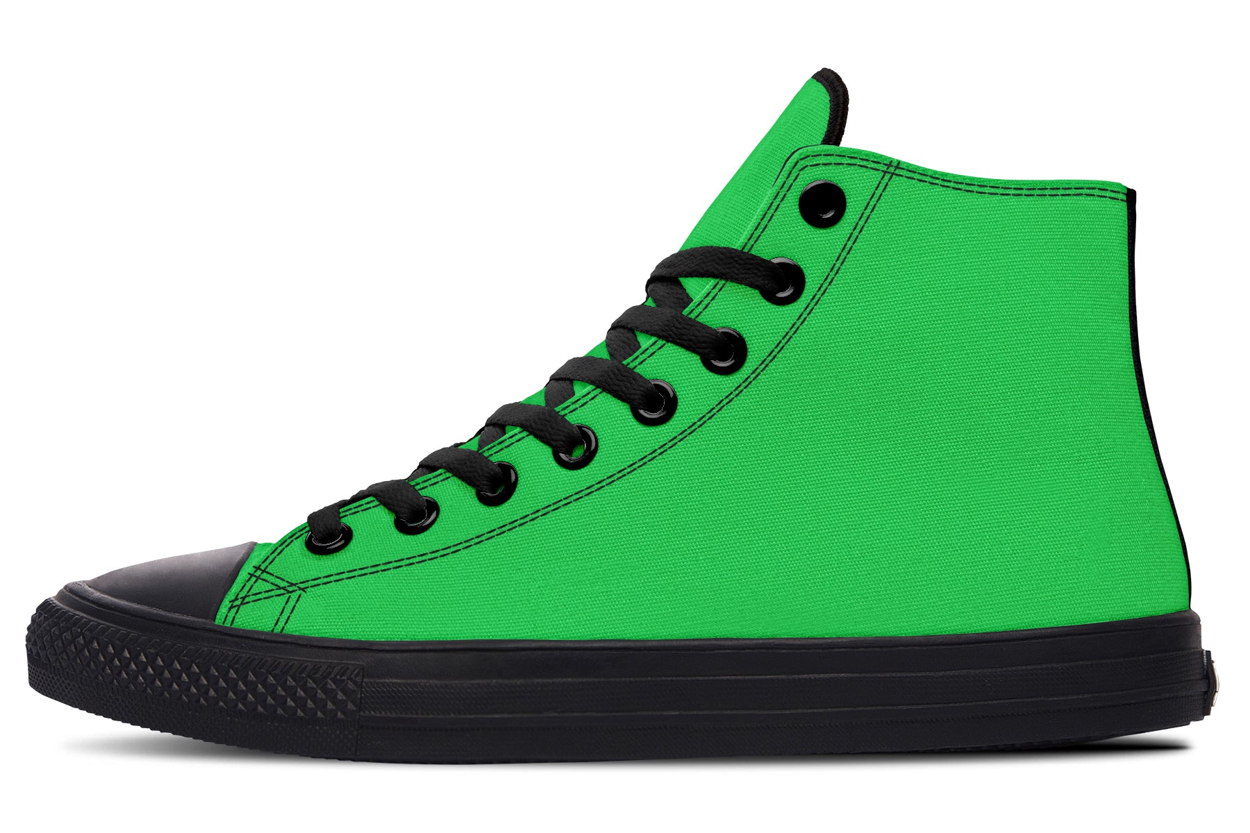 Green And Purple Mismatch High Tops