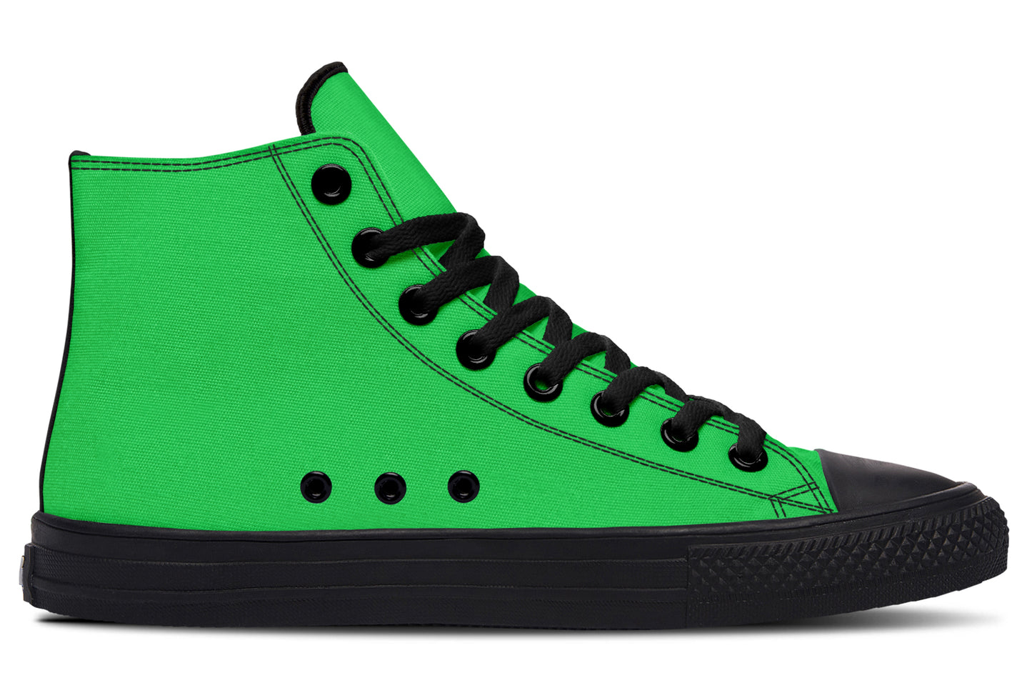 Green And Purple Mismatch High Tops