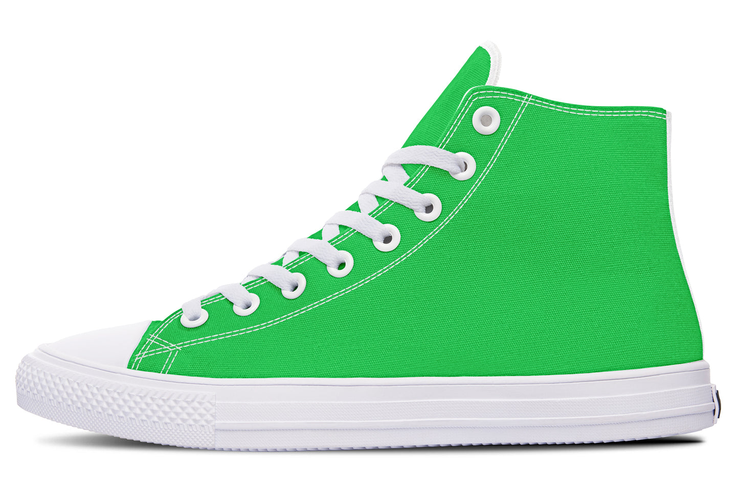 Green And Purple Mismatch High Tops