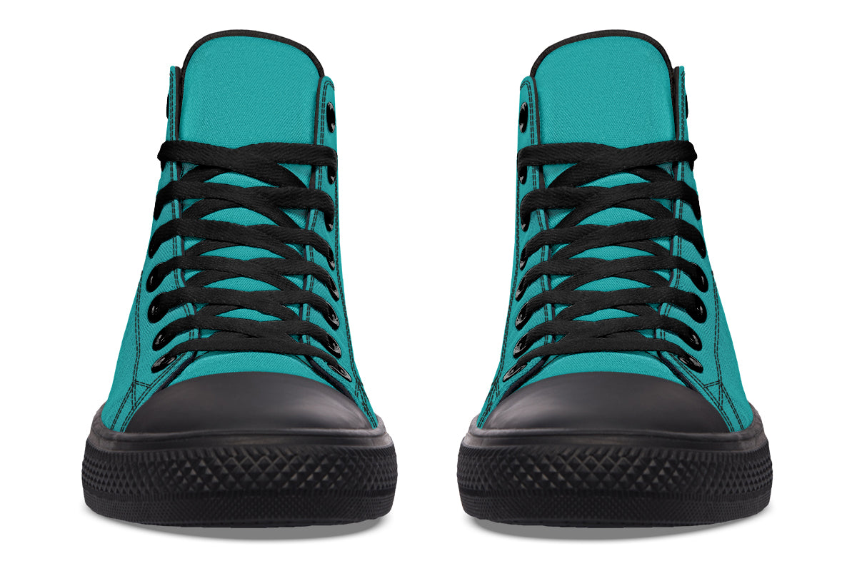 Pennyroyal Teal High Tops