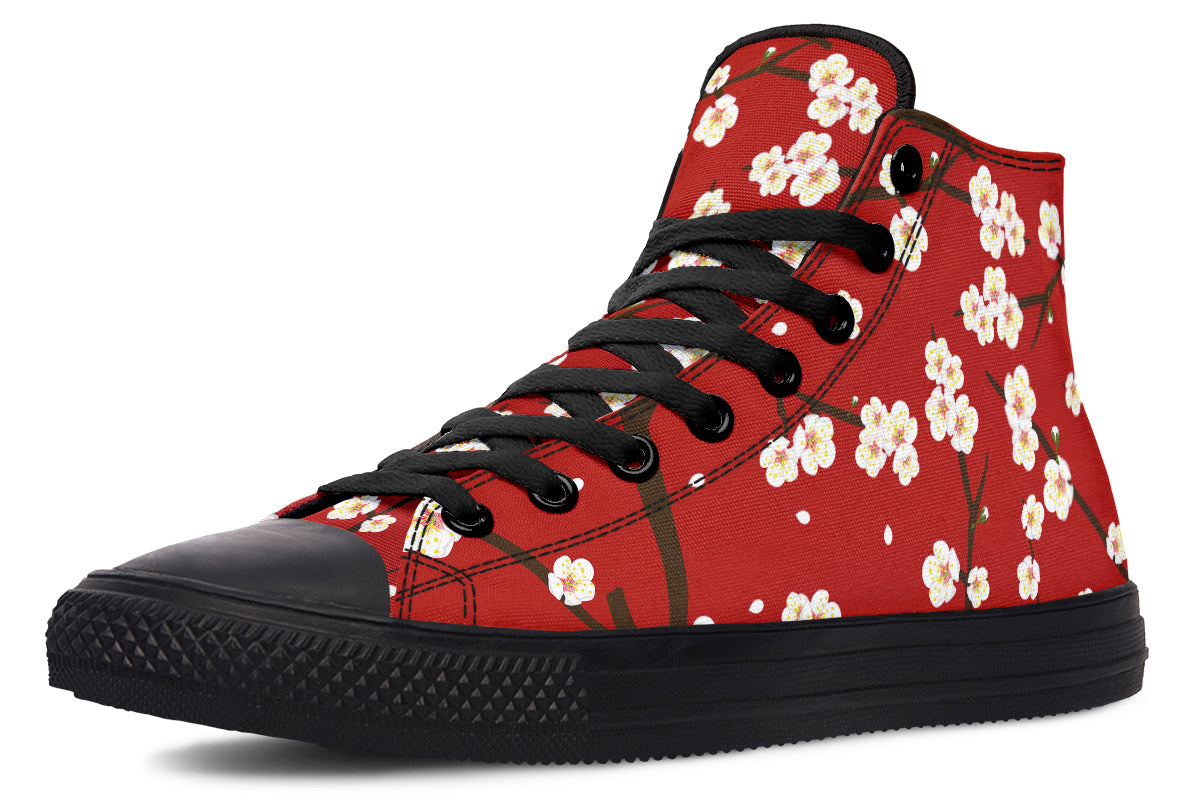 Plum Blossoms High Tops