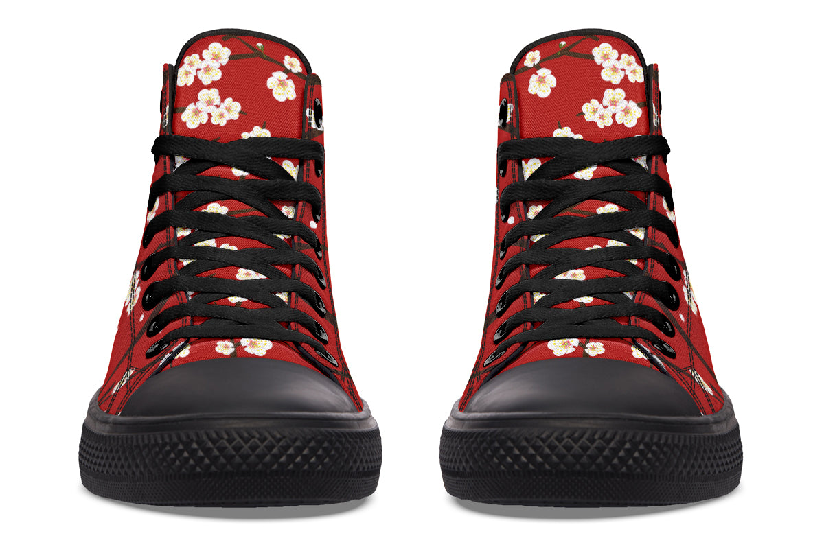 Plum Blossoms High Tops