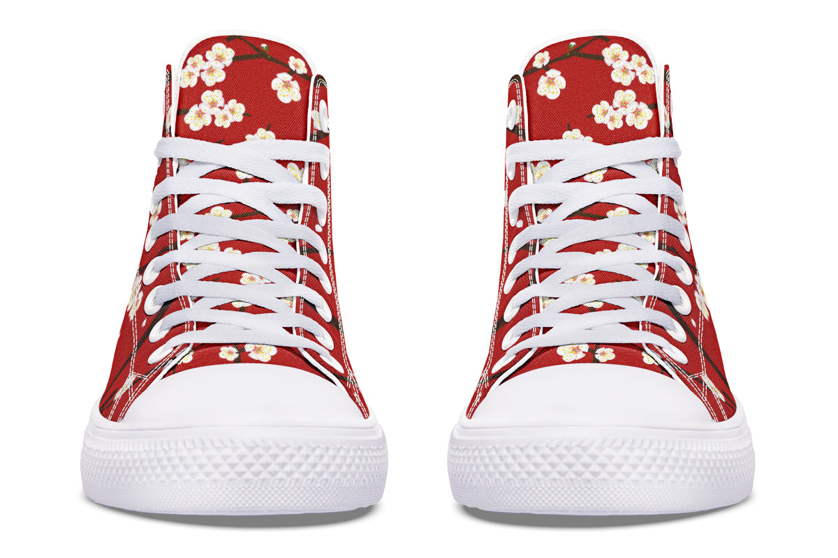 Plum Blossoms High Tops