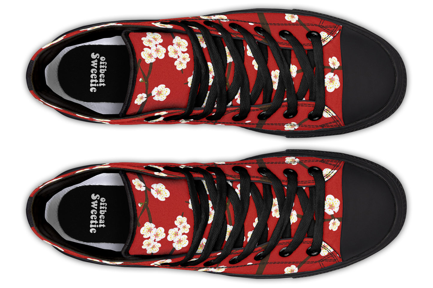 Plum Blossoms High Tops