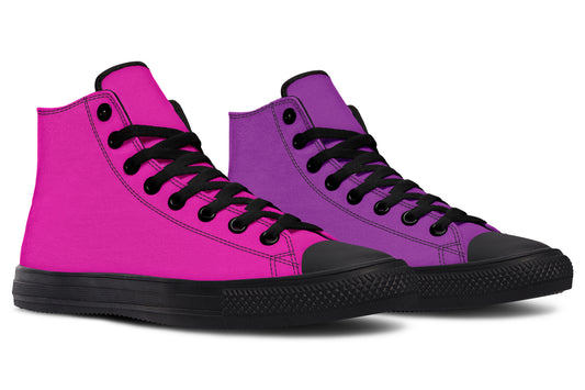 Purple And Pink High Tops