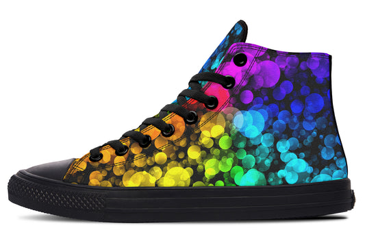 Rainbow Bubbles High Tops