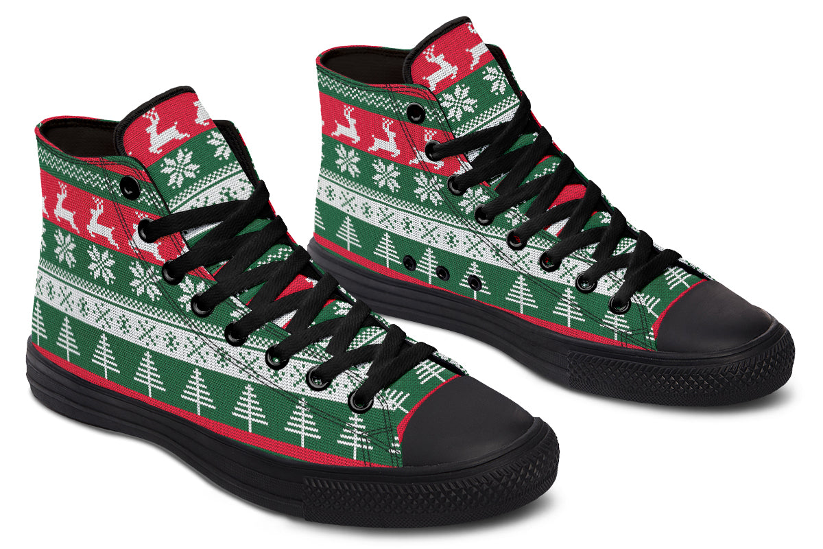 Ugly Christmas High Tops