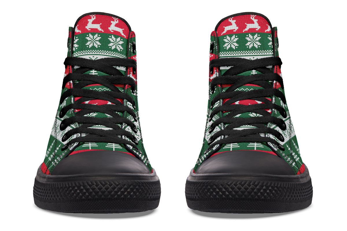 Ugly Christmas High Tops