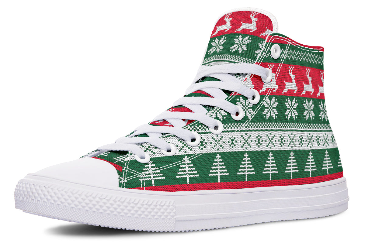 Ugly Christmas High Tops