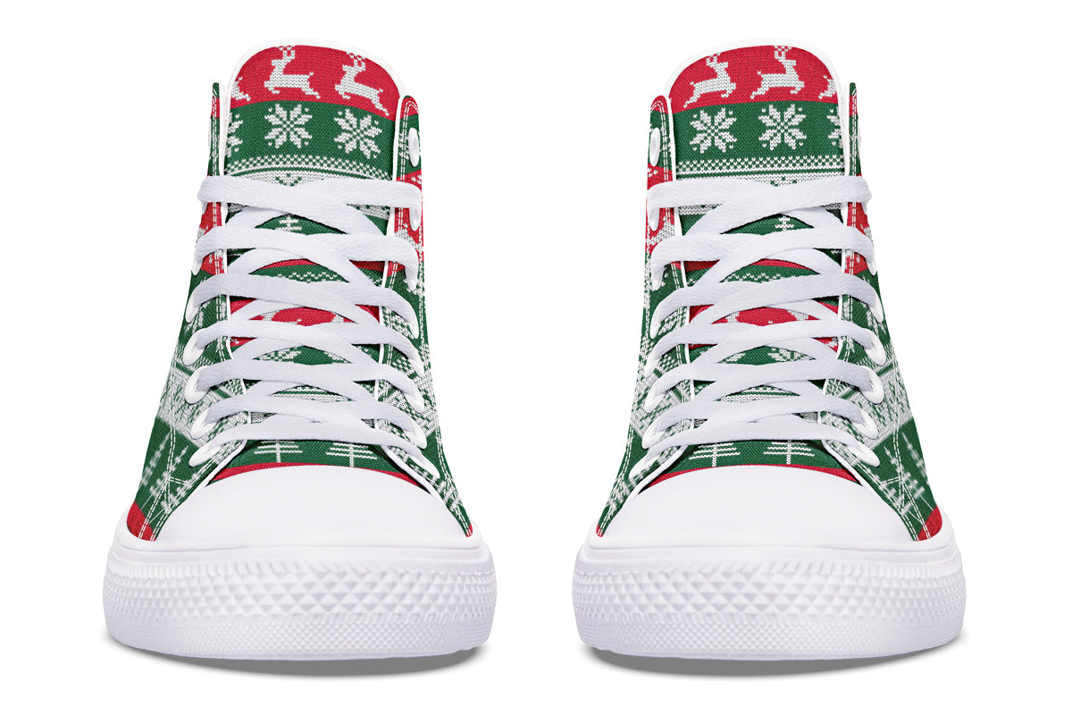 Ugly Christmas High Tops