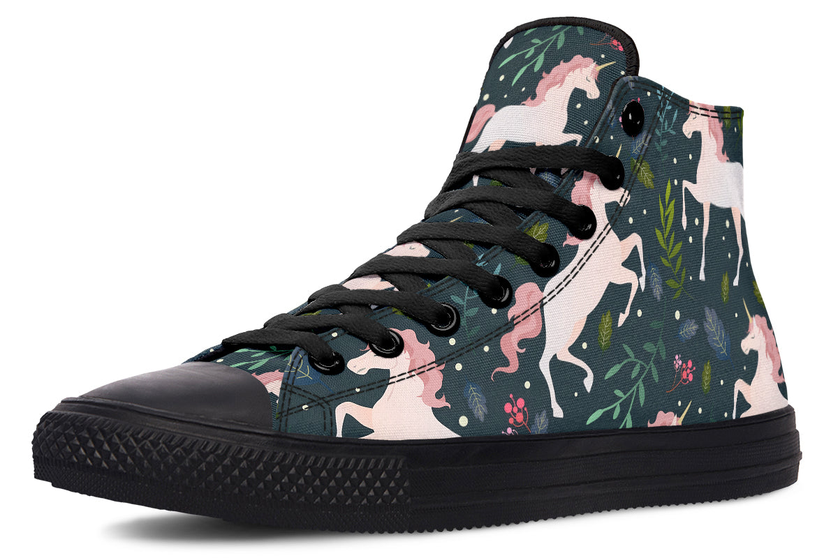 Unicorn Garden High Tops