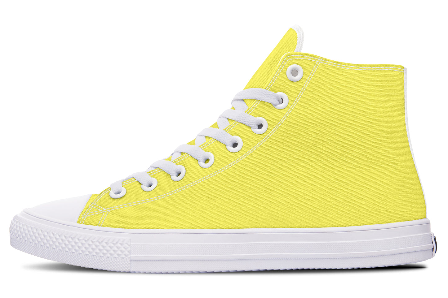 Yellow And Purple Mismatch High Tops
