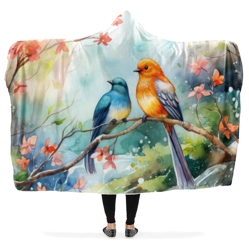 Birdie Besties Hooded Blanket