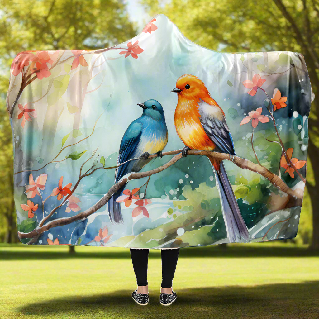 Birdie Besties Hooded Blanket