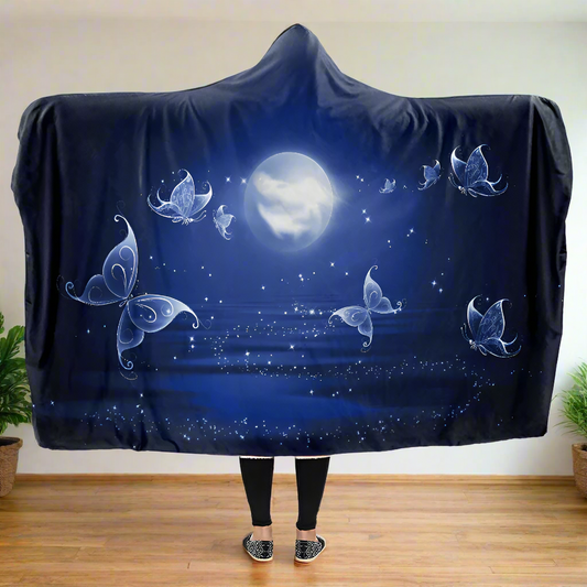 Butterfly Magic Hooded Blanket