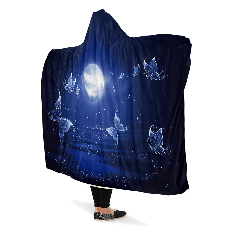 Butterfly Magic Hooded Blanket