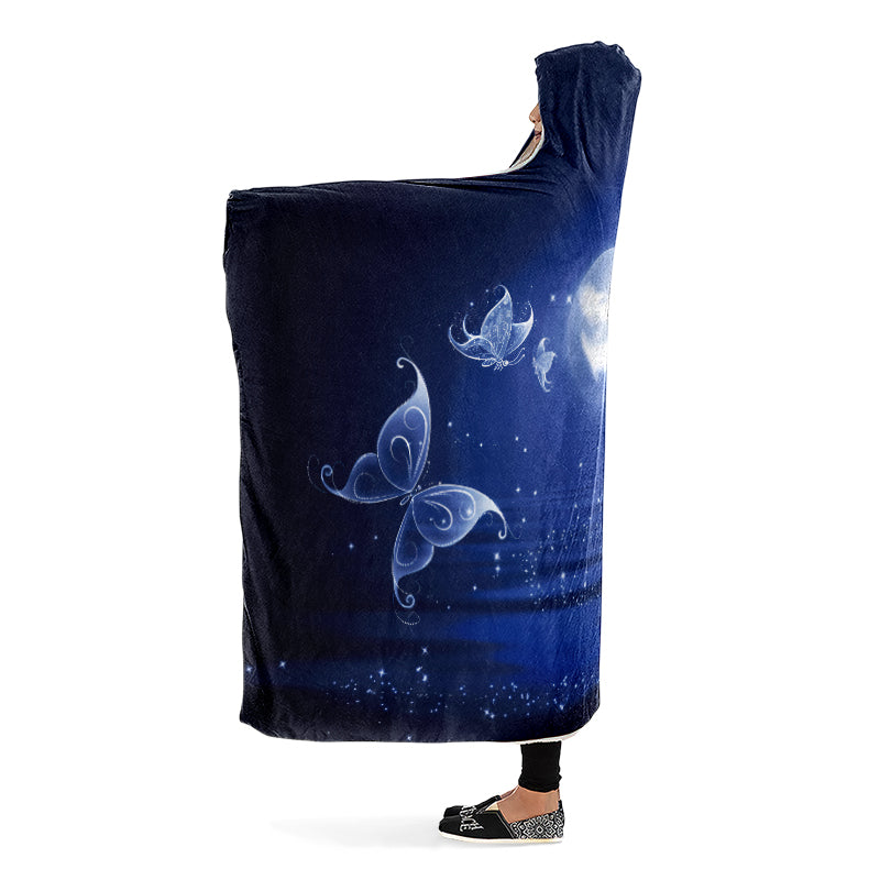 Butterfly Magic Hooded Blanket