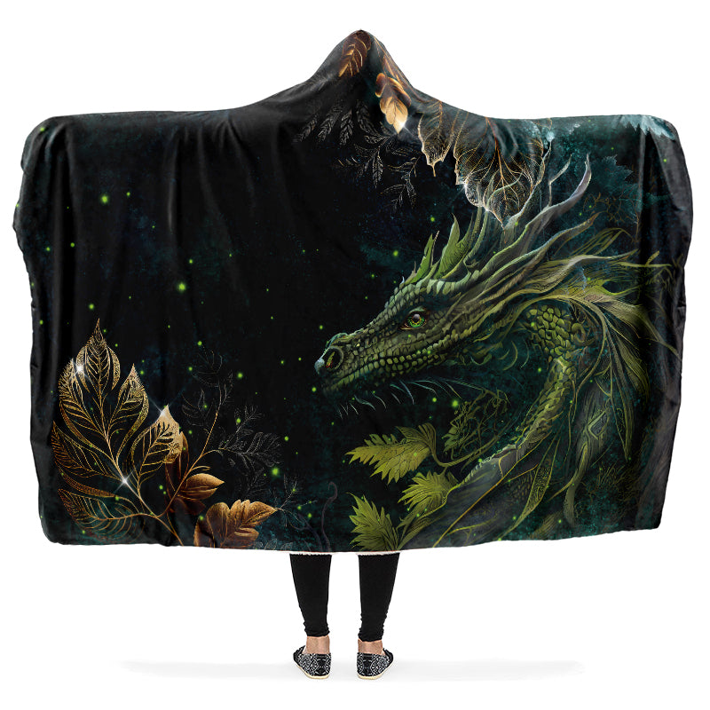 Dragons Gaze Hooded Blanket