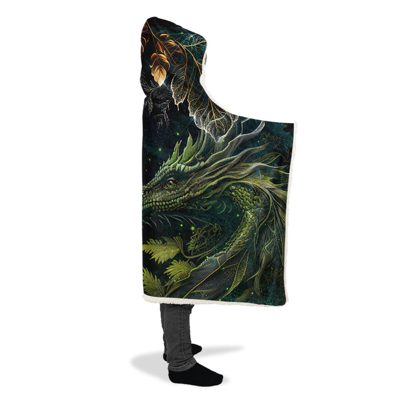 Dragons Gaze Hooded Blanket