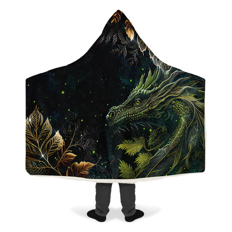 Dragons Gaze Hooded Blanket