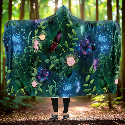 Enchanted Garden Hooded Blanket