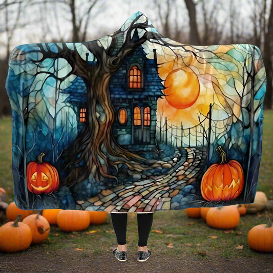 Halloween Hooded Blanket