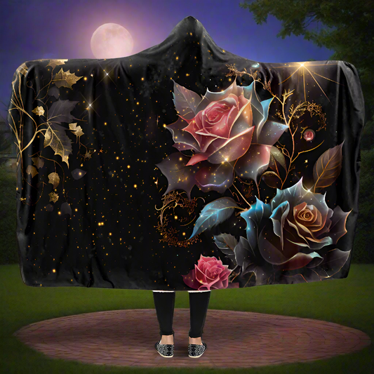 Magical Rose Hooded Blanket