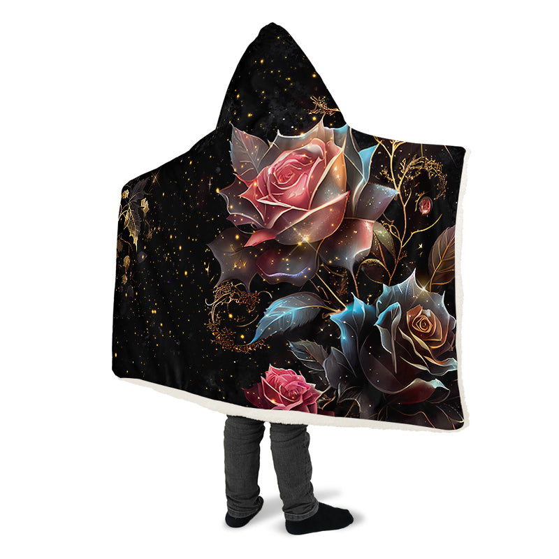 Magical Rose Hooded Blanket