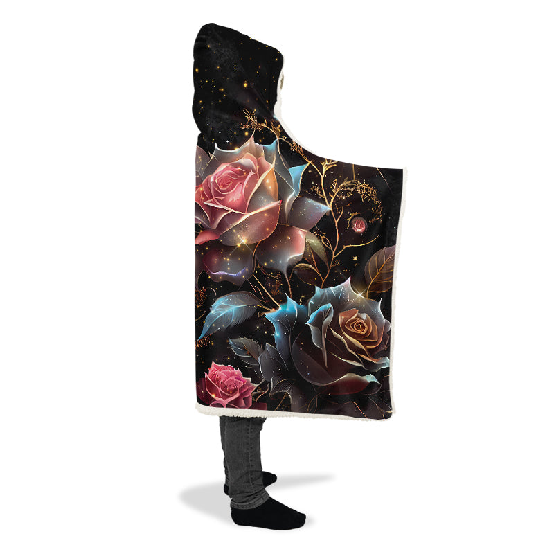 Magical Rose Hooded Blanket