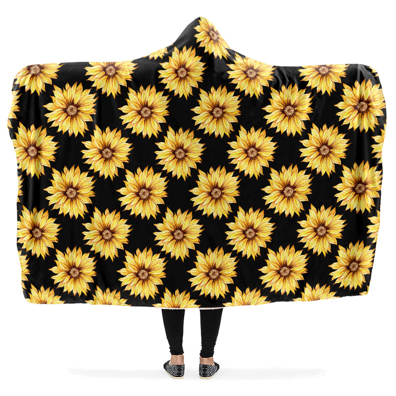 Sunflowers Hooded Blanket