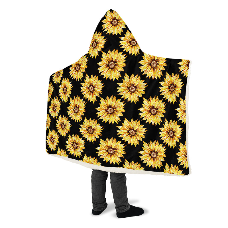 Sunflowers Hooded Blanket