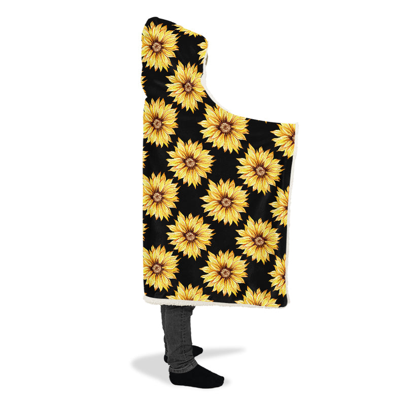 Sunflowers Hooded Blanket