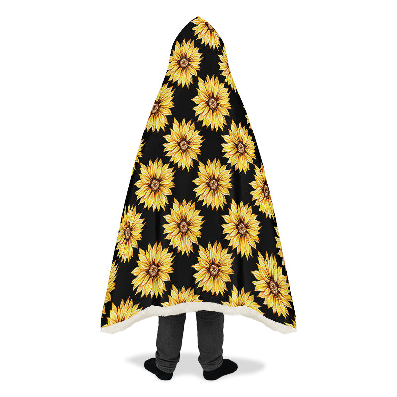 Sunflowers Hooded Blanket