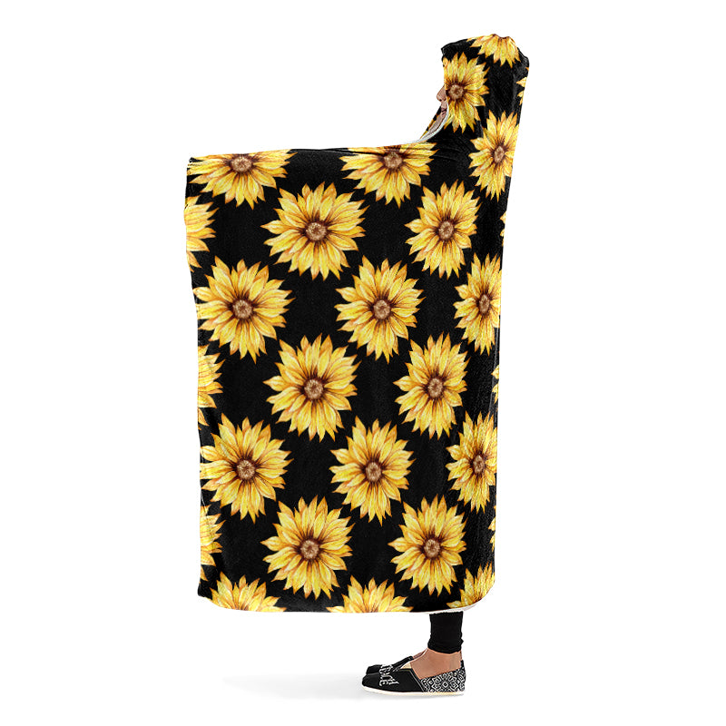 Sunflowers Hooded Blanket